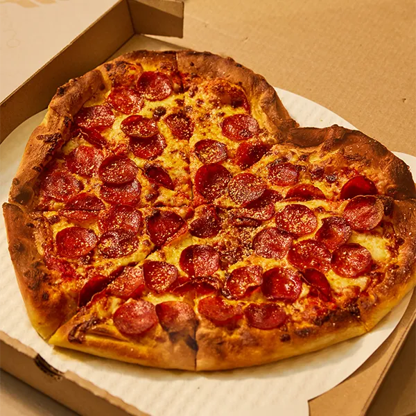 Heart Shaped Pepperoni Pizza in a Box - Benefitting The Hartenstein Foundation